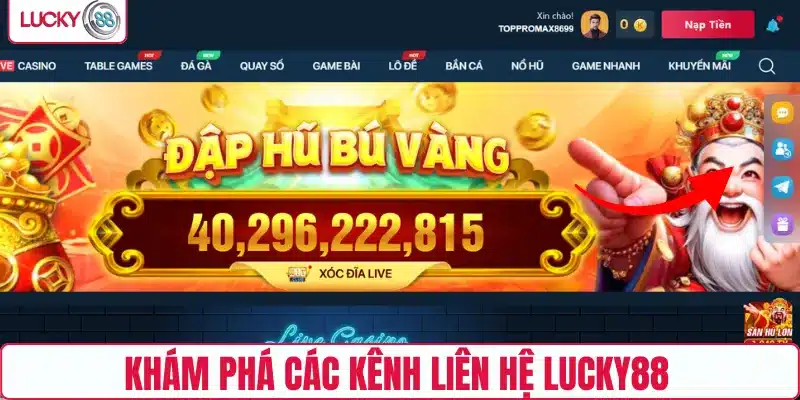 Khám phá các kênh liên hệ LUCKY88